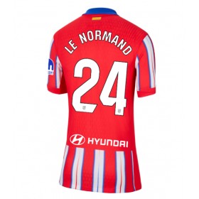 Dámské fotbalový oblečení Atletico Madrid Robin Le Normand #24 Domácí košile 2024-25 Krátkým Rukávem